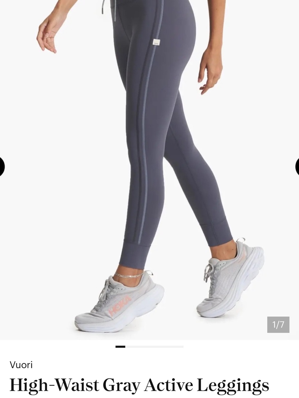 Vuori Slate High-Rise Performance Leggings